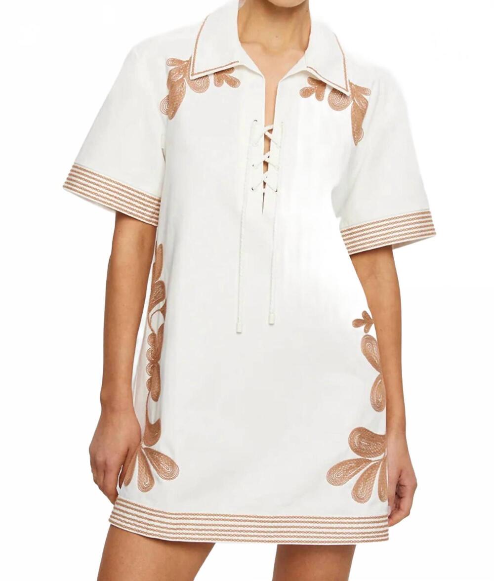 NEW KIVARI moni mini dress in white
